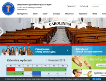 Tablet Screenshot of carolinum.edu.pl